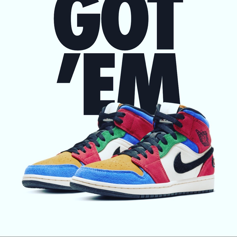 Jordan 1 mid fearless